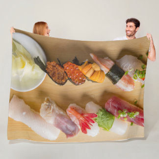 Sushi Symphony – Cozy Fleece Blanket Deken