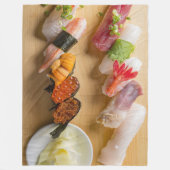 Sushi Symphony – Cozy Fleece Blanket Deken (Voorkant)