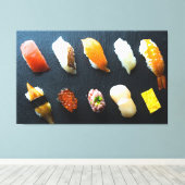 Sushi Symphony on Slate - Canvas Art (Insitu (Houten vloer))