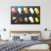 Sushi Symphony on Slate - Canvas Art Afdruk (Insitu (Slaapkamer))