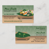 Sushi Table Restaurant Visitekaartje (Voorkant / Achterkant)