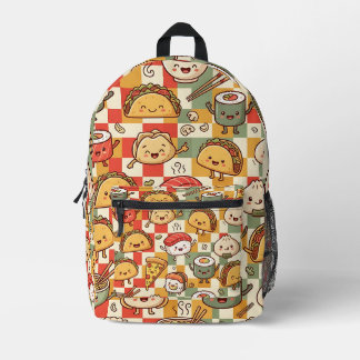 Sushi Taco Pizza Patroon Rugzak