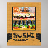 Sushi Takeout je weet dat je Japans eten wilt Poster (Voorkant)