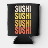 Sushi tekst ontwerp blikjeskoeler (Voorkant)