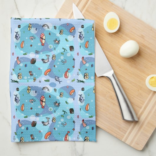 Sushi theedoek (Quarter Fold)