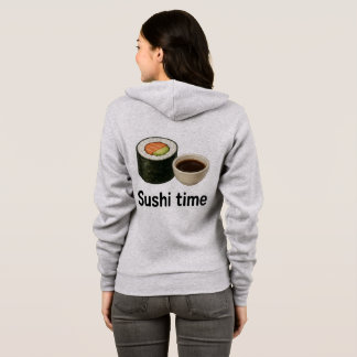 Sushi Tijd Sticker – Realistische Sushi met Soja Hoodie