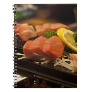 Sushi Tijd Tonijn Tonijn Feest Vis Eten Notitieboek