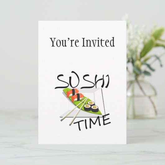 Sushi Time Kaart (Staand voorkant)