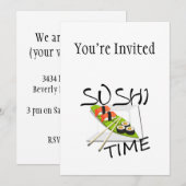 Sushi Time Kaart (Voorkant / Achterkant)