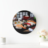 Sushi Time Round Wall klok (Huis)