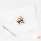 Sushi Time, Sushi Vierkante Sticker (Envelop)