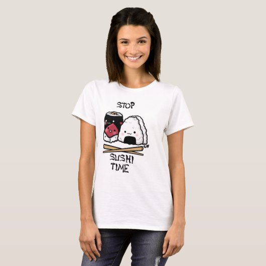 Sushi Time. T-shirt (Voorkant volledig)