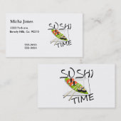 Sushi Time Visitekaartje (Voorkant / Achterkant)