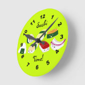Sushi Time. Wandklok (Hoek)