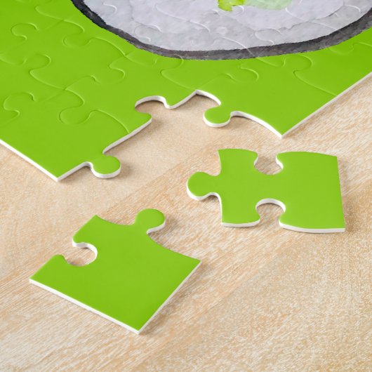 Sushi Time waterverf wasabi Legpuzzel (Zijkant)