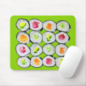 Sushi Time waterverf wasabi Muismat (Met muis)