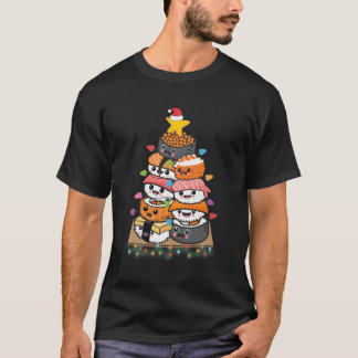 Sushi Tree Japanse Voedsel Liefhebber Kerstcadeaus T-shirt