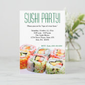 Sushi Uitnodiging (Staand voorkant)