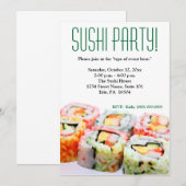 Sushi Uitnodiging (Voorkant / Achterkant)