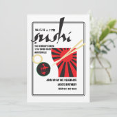 Sushi Uitnodiging (Staand voorkant)