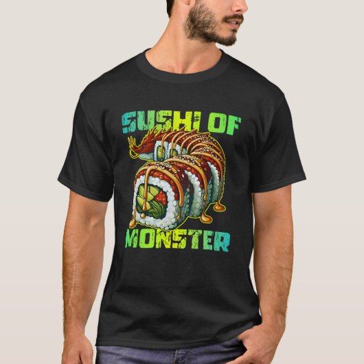 Sushi van het monster t-shirt (Voorkant)
