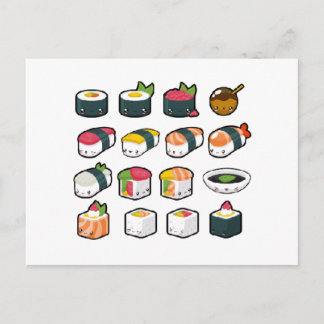 Sushi Variety Briefkaart