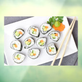 Sushi Vegetables Rice Asian Carrot Raamsticker (Vel 3)