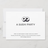 Sushi verjaardagsdinerfeest kaart (Voorkant)