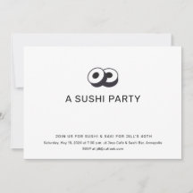 Sushi verjaardagsdinerfeest