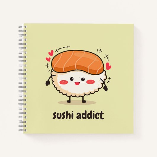 sushi-verslaafde notitieboek (Voorkant)