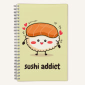 sushi-verslaafde notitieboek (Voorkant)