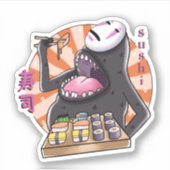 Sushi Vinyl Die-cut Sticker! Sticker (Voorkant)