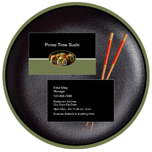 Sushi Vis Restaurant Visitekaartjes