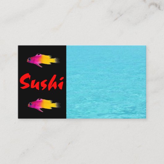 Sushi Visitekaartje (Voorkant)