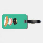 Sushi Vrienden - Leuke Sushi Karakters Bagagelabel (Achterkant horizontaal)