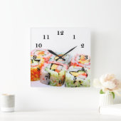 Sushi Wall Clock Vierkante Klok (Huis)