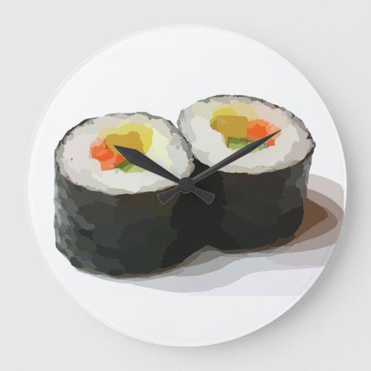 SUSHI WALL CLOCKS GROTE KLOK (Voorkant)