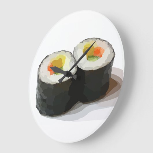 SUSHI WALL CLOCKS GROTE KLOK (Hoek)