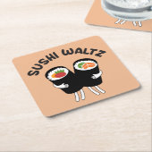 Sushi Wals Kartonnen Onderzetters (Schuin)