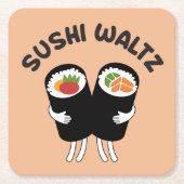 Sushi Wals Kartonnen Onderzetters (Voorkant)