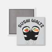 Sushi Wals Met Tekst Magneet (Voorkant / Achterkant)