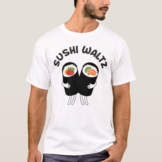 Sushi Wals Met Tekst T-shirt (Voorkant)