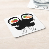 Sushi Waltz Kartonnen Onderzetters (Schuin)