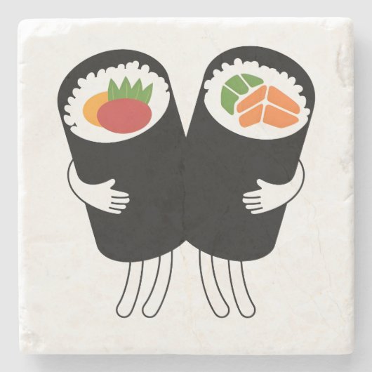 Sushi Waltz Stenen Onderzetter (Voorkant)