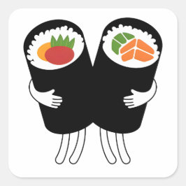 Sushi Waltz Vierkante Sticker