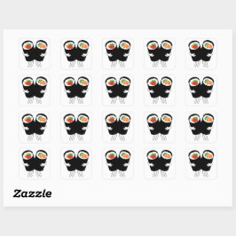 Sushi Waltz Vierkante Sticker