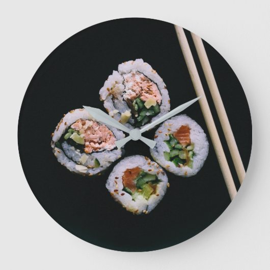 Sushi-wandklok Grote Klok (Voorkant)