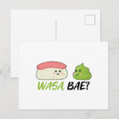 Sushi Wasabi | Japans voedsel - Japanse cadeaus Briefkaart (Voorkant / Achterkant)