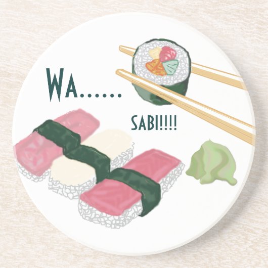 Sushi Wasabi Onderzetters (Voorkant)