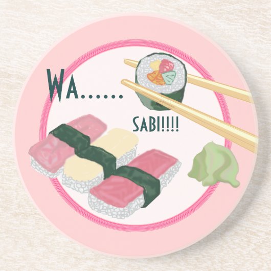 Sushi Wasabi Onderzetters (Voorkant)
